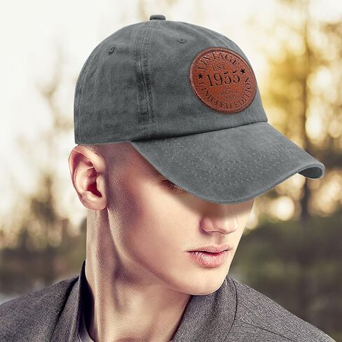 Vintage 1955 Limited Edition Cowboy Hat Retro Summer Hats Gifts for Grandma Who Like Engraved,Summer Hats Suitable for in Saudi Arabia