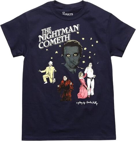تي شيرت Ripple Junction It's Always Sunny in Philadelphia The Nightman Cometh للبالغين مرخص رسميًا in Kuwait