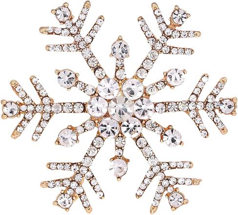 Christmas Brooch Pin Jingle Bell Snowflake Reindeer Christmas Tree Xmas Pins Set Christmas Decoration for Women in Saudi Arabia