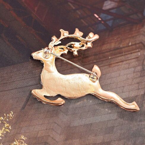 Christmas Brooch Pin Jingle Bell Snowflake Reindeer Christmas Tree Xmas Pins Set Christmas Decoration for Women in Saudi Arabia