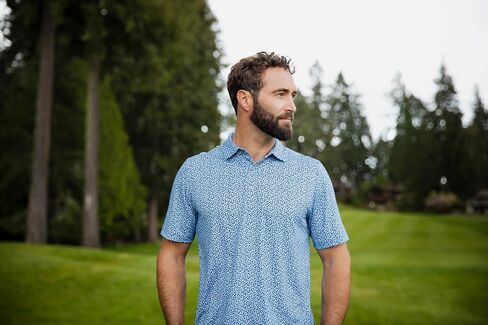Cutter & Buck Pike Magnolia Print Stretch Men's Polo in Saudi Arabia