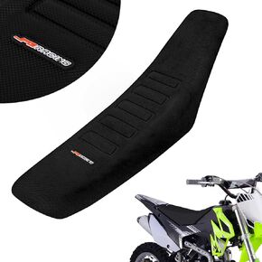 JFG RACING Dirt Bike Seat Cover Particle Surface Gripper Soft Seat Cover Universal for CRF CR XR YZ TTR PW WR DRZ RM RMZ KX KLX EXC SX SSR Apollo SDG Thumpstar Dirt Pit Bike Black