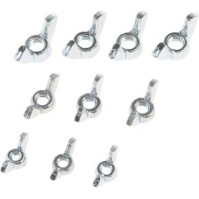 Dorman 13551 Wing Nut Assortment-Various Thread Sizes- Grade 2- Plated Compatible with Select Nissan Models, 10 Pack