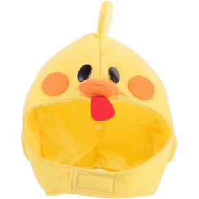 Chicken Headband Chick Mask Hat for Kids Dreses Chick Mask Hat for Cosplay Animal Mask Kid Mask Method Feeder Plush Chicken Hat Chick Cap Hats Tiara Accessories Halloween Pp Cotton