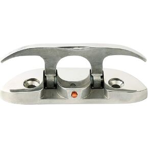 MarineNow 4-1/2" Folding Cleat Marine Grade 316 Stainless Steel (4.5")