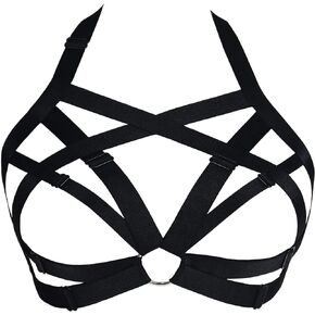 JELINDA Women's Harness Girls Bra Hollow Out Elastic Strappy Vest Bra…
