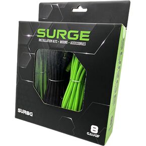 SURGE Amplifier Installation and Upgrade Kit for Car Audio - Includes Professional-Grade 8 Gauge Power Cable, 16ft Turn-On Wire, RCA Interconnect, Speaker Wire, and Accessories