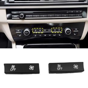 Jaronx Compatible with BMW Fan Speed Button A/C Climate Control Button Replacement, Compatible with BMW 5’F07/F10, 6’F06/F12/F13, 7’F01/F02, X5 F15/F85,X6 F16/F86 (Only for AC Panel with 14 Buttons)