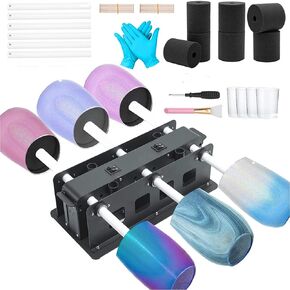 Caramote Creative Cuptisserie 6 أكواب تيرنر بهلوان إطار فولاذي آلة دوارة لتجفيف راتنجات الإيبوكسي بهلوان طقم مشواة (6 أكواب تيرنر) in Kuwait