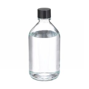 Wheaton 219577 Media Bottle, 250mL Clear, Non-Graduated With 33-430 Solid Black Phenolic 14B Rubber Lined Cap, Autoclavable (Case of 48)