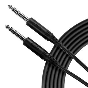 Mogami Pure Patch SS-06 Professional Audio Cable, Balanced 1/4" TRS Male Plugs, Nickel Contacts, Straight Connectors, 6 Foot