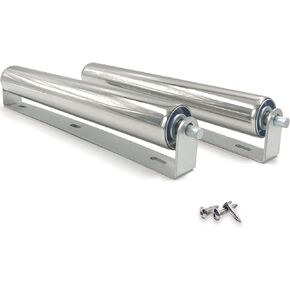 2" Diameter Heavy Duty Roller with Bracket Set - 17" Long for Transporting Such as Foating Fishing Boats, Kayaks, Rafts and so on - Pack of 2