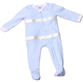 Cross Kids Brand Pink or Blue Zip Up Footed Playtime Onesie For Crawling/Walking Baby/Toddler, 12mo-2T in Saudi Arabia