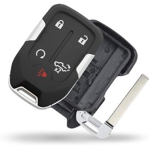 Key Fob Shell, Replacement Smart Remote Key Case Cover 5 Buttons for 2019-2024 GMC Sierra Chevy Silverado HYQ1EA HYQ1ES