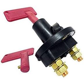 12 Volt 300 Amp Battery Disconnect Cut Off Kill Switch With 2 Keys