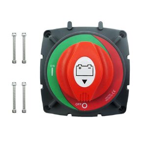 Battery Disconnect Switch, 12-48V 600A High Current Marine Battery Switch for RV ATV UTV Vehicles Boat Ship Yacht Truck Waterproof Heavy Duty Battery Isolator Switch