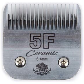 FURZONE Detachable Ceramic Blade - Size 5F Blade 1/4", Made of High-Tech Ceramic Materials, Compatible with Most Andis, Oster, Wahl A5 Clippers