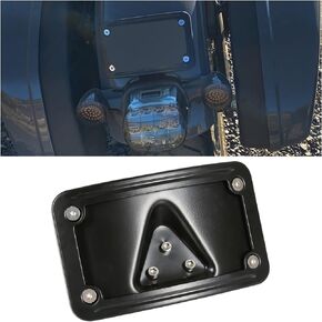 ECOTRIC Curved Laydown License Plate Mount with Frame Harley License Plate Mount Replacement for 3148