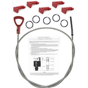 Transmission Fluid Dipstick Tool |Compatible with M/ERCEDES B/ENZ | Kit Includes: Instructions & 5 Locking PIN & 5 O-Rings | M/ayback, S/Printer | ATF Fluid Level Automatic Trans Oil Auto