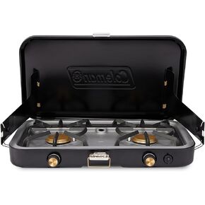 Coleman 1900 Collection 3-in-1 Propane Camping Stove, Portable Gas Stove with Matchless Lighting, Cast Iron Griddle & Grill Grates, & 24,000 BTUs of Power for Camping, Tailgating, Grilling & More in Saudi Arabia