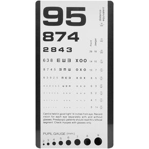 Prestige Medical Pocket Eye Chart, 0.35 Ounce
