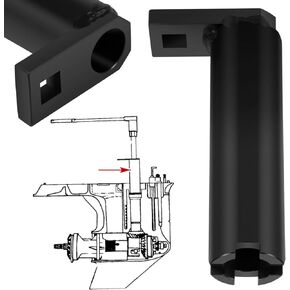 91-43506 Drive Shaft Bearing Retainer Wrench Tool Removal and Installer the Threaded Driveshaft Bearing Retainer Fit For Mercury Mercruiser Gen 1 Gen 2 Mercury 2.0L, 2.4L, 2.5L & All Mercury 3.0 L