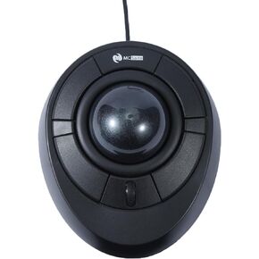 MCSaite Wired Trackball Mouse with Scroll Wheel - Gray Ball