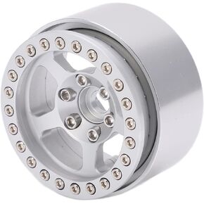 Shanrya 1.9 Beadlock Wheels, ​Metal Wheel Rim, Strong Practicability Practical to Use Aluminum Alloy Material RC Wheel Rims for RC Car