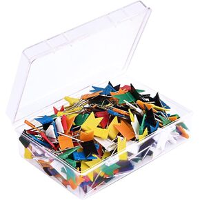 300 قطعة من دبابيس دفع علم الخريطة من Sunmns، 7 ألوان متنوعة in Kuwait