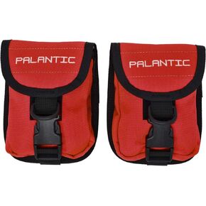 Scuba Choice Palantic Scuba Diving Weight Pocket Pouch with QR Buckles, Pair, Red