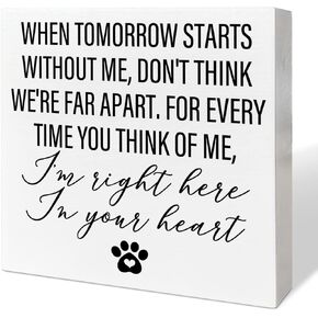 Memorial Gifts for Lose of Dog Cat, Pet Cat Sympathy Gifts Dog Remembrance Gifts Loss of Cat Bereavement Gifts, Best Friends Are Never Forgotten, Dog Memorial Desk Decor Cat Sympathy Wooden Box Sign
