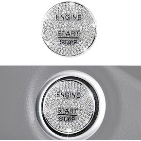 Ramecar Bling Crystal Car Engine Ignition Push Start Stop Button Cover for Mercedes Benz A B C GLC GLA CLA ML GL Class