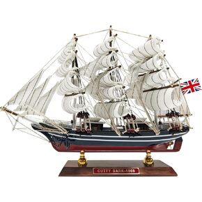 SAILINGSTORY Wooden Model Ship Clipper Cutty Sark 1/195 Scale Replica Ship Model Sailboat Decor Small in Kuwait