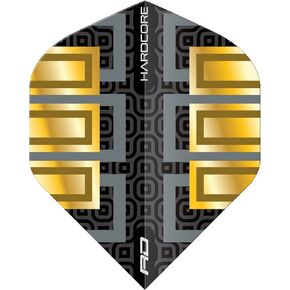 RED DRAGON Hardcore Premium Dart Flights - 3 Sets Per Pack (9 Dart Flights in Total)