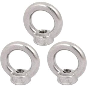 Sydien 3 قطعة M10x1.5mm 304 الفولاذ المقاوم للصدأ أنثى موضوع حلقة رفع صواميل العين in Kuwait