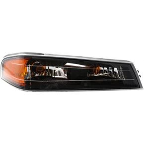 For Chevy Colorado Corner Light 2004-2012 Driver Side | Park/Signal Lamp | Black Interior | Clear & Amber Lens | GM2520189 | 19328954