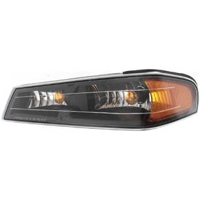 For Chevy Colorado Corner Light 2004-2012 Driver Side | Park/Signal Lamp | Black Interior | Clear & Amber Lens | GM2520189 | 19328954