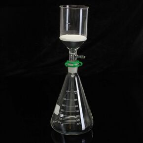 Glass Vaccum Suction Filter Filtration Kit 250ml Buchner Funnel 1000mL Conical Flask