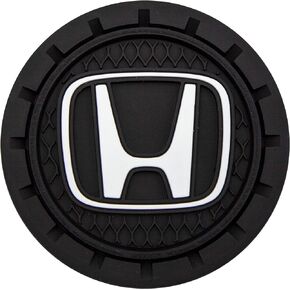 Plasticolor 000675R01 Honda Auto Car Truck SUV Cup Holder Coaster 2-Pack , black