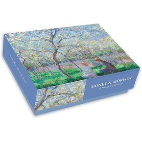 بطاقات ملاحظات في صندوق من Nelson Line Studio Monet & Morisot - 20 بطاقة ملاحظات، 5 لكل تصميم من 4 تصميمات in Saudi Arabia