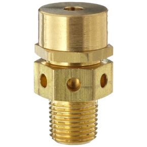 Kingston 128A Series Brass Low Profile Safety Valve, 75 psi Set Pressure, 1/8" NPT Male