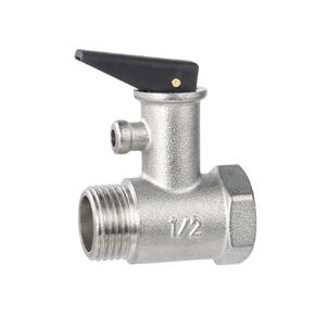 Pressure Reducing Valve Boiler Safety Valve Brass Water Heater Relief Valve G1/2" 0.7Mpa