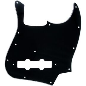 Fender Pure Vintage Pure Pickguard, 70's Jazz Bass, 10-Hole Mount, Black 3-Ply
