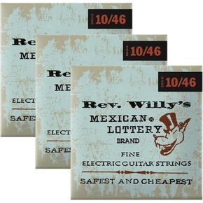 Dunlop Rev. Willy's Electric Guitar Strings 10-46 - 3 Pack