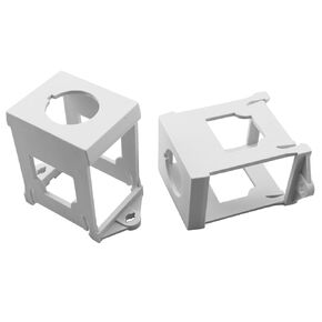 LQ Industrial 2PCS Switch Push Button Rail Bracket for 22mm Diameter Push Buttons Potentiometer DIN Rail Mounting Adapter Emergency Stop Switch Knob Cover