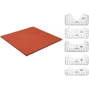 15 x 15 Inch Silicone Heat Press Mat Pad, 0.3" Thickest Silicone Pad for Heat Press Machine, Flat Heat Transfer Press Replacement Pad