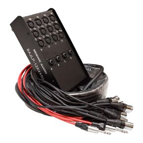 Seismic Audio - XLR Low Profile Snake Cable with 4 TRS Returns - Circuit Board Snake for Recording, Stage, Studio PA DJ use (100 Feet - 16 Channel - 4 TRS)