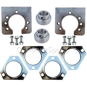 Azusa Go-Kart Live Axle Bearing Kit for 1in. Axle with 3-Hole Flangettes