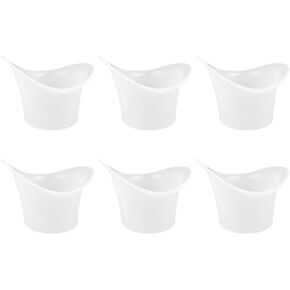 GSHLLO 6 Pcs 8ml Silicone Eye Wash Cup Eye Bath Flush Cups Portable Eyes Cleaning Cup Travel Eye Rinse Cup with Scale for Dry Tired Eyes