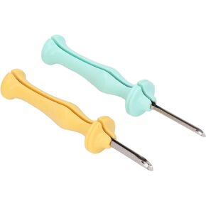 Punch Needle Kit, Improve Efficiency 5mm 3.5mm Comfortable Handle Punch Needles Tool for Home
